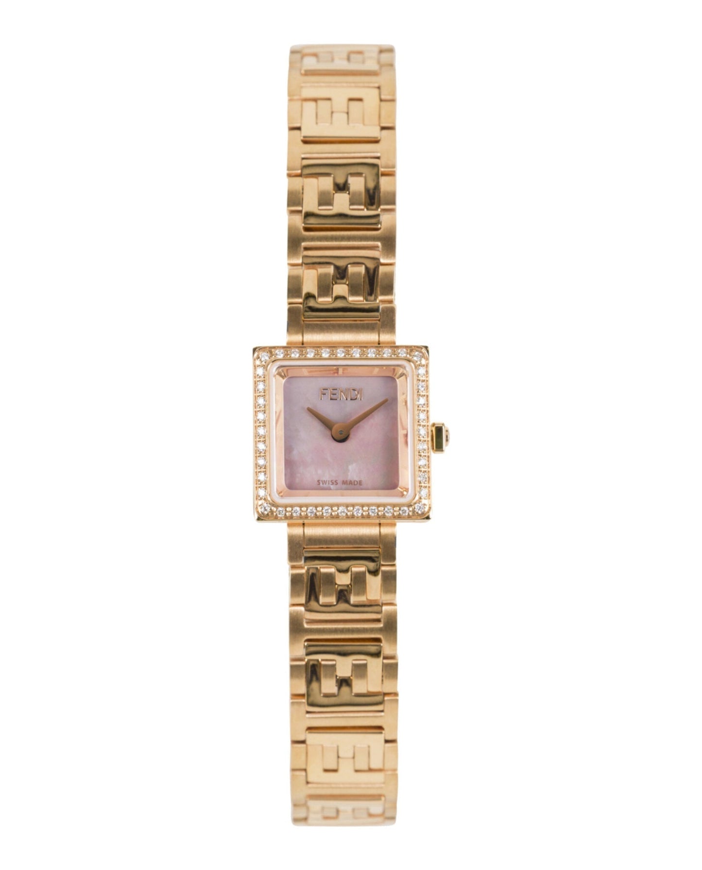 Fendi Womens Rose Gold 16mm Bracelet Fashion Watch