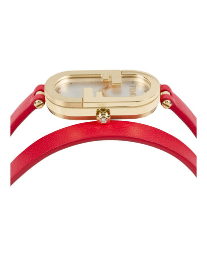 Fendi Womens Gold 14.8mm Strap Fashion Watch