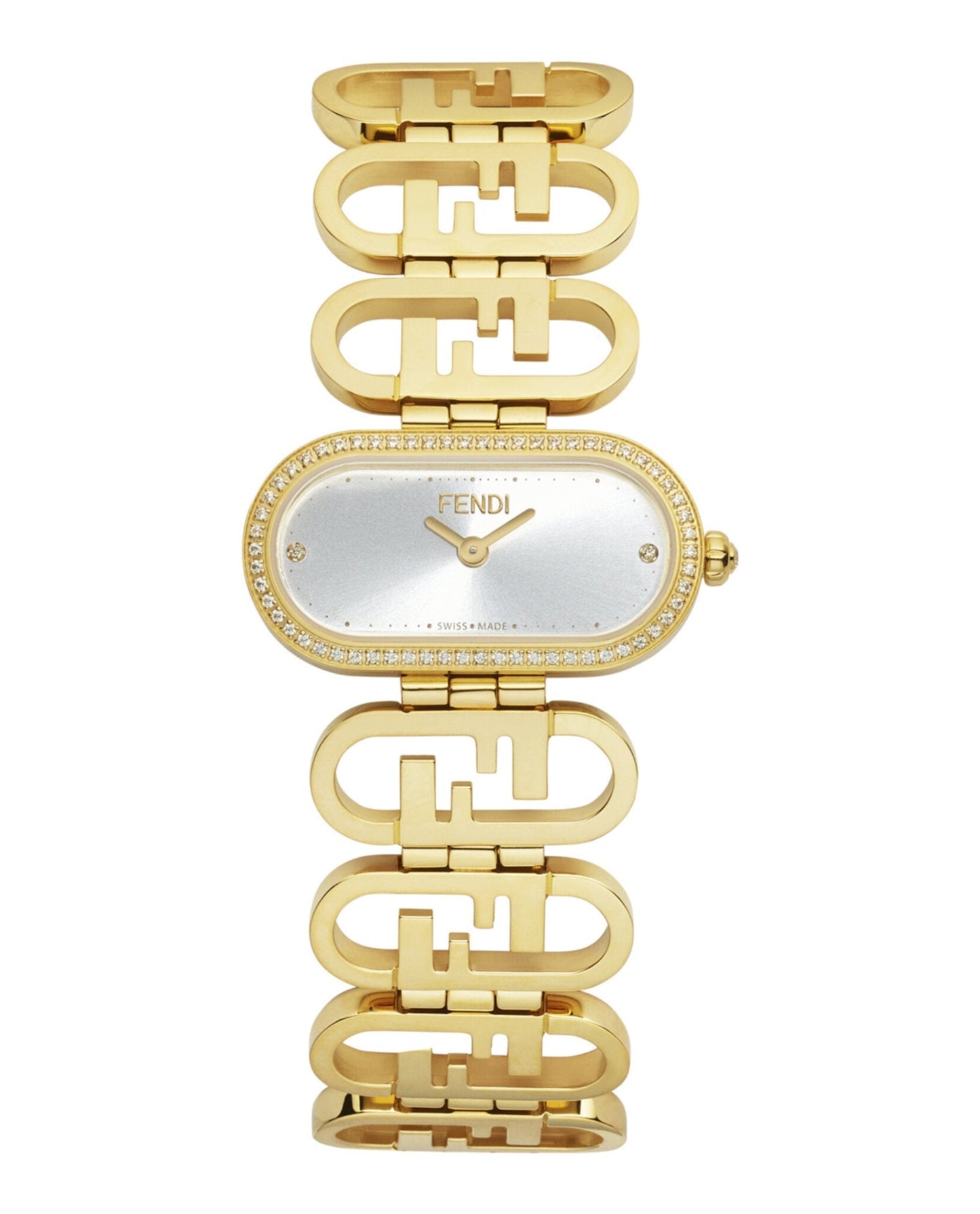 Fendi Womens Gold 14.8mm Bracelet Fashion Watch