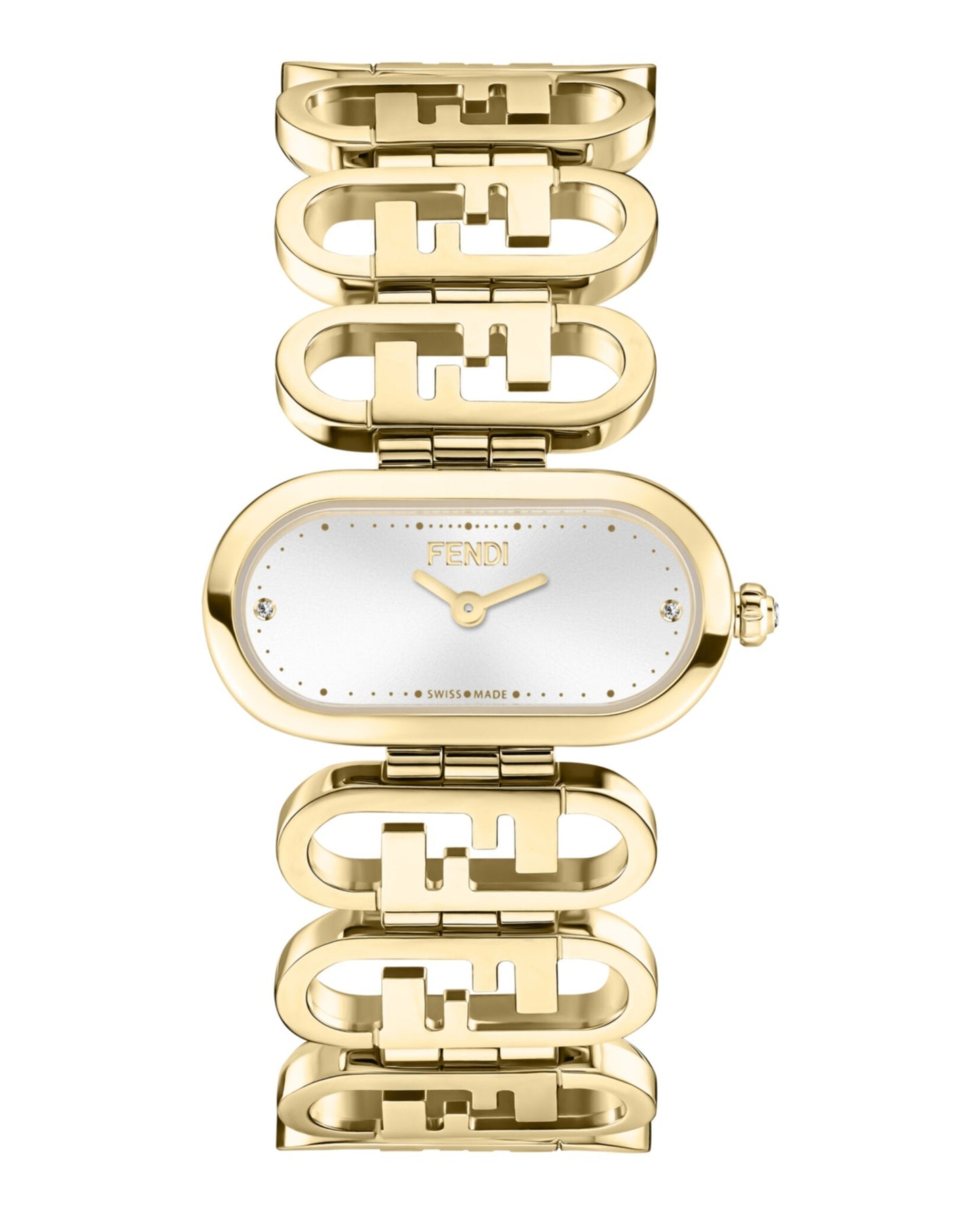 Fendi Womens Gold 14.8mm Bracelet Fashion Watch
