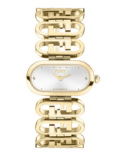 Fendi Womens Gold 14.8mm Bracelet Fashion Watch