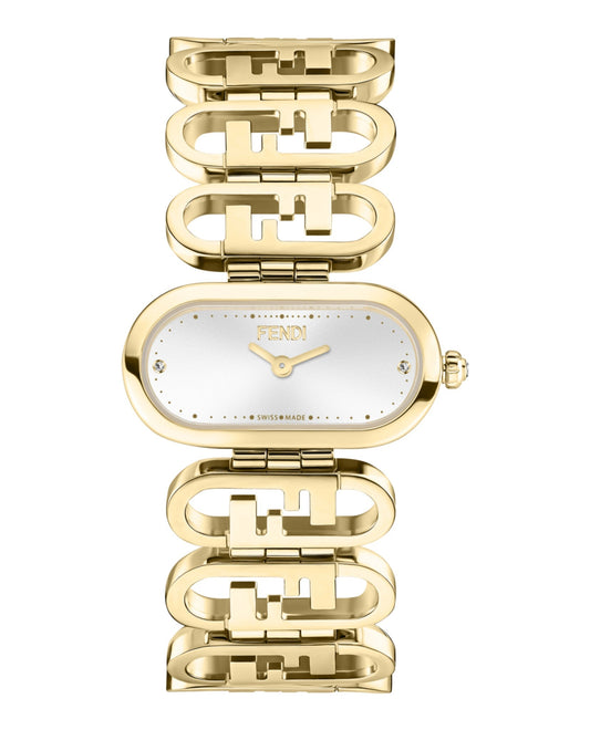 Fendi Womens Gold 14.8mm Bracelet Fashion Watch