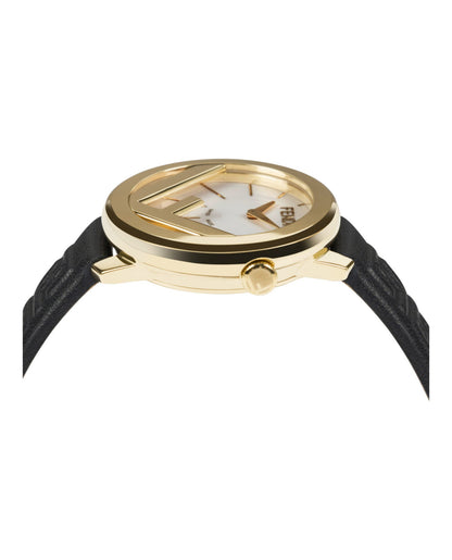 Fendi Womens Gold 28mm Strap Fashion Watch