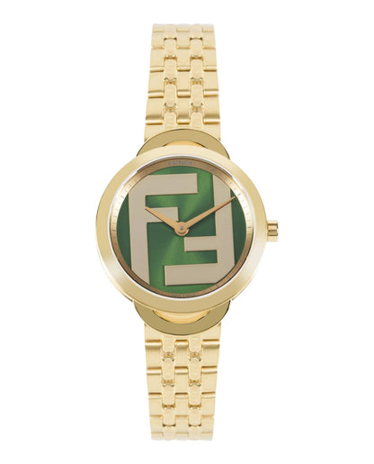 Fendi Womens Gold 30mm Bracelet Fashion Watch