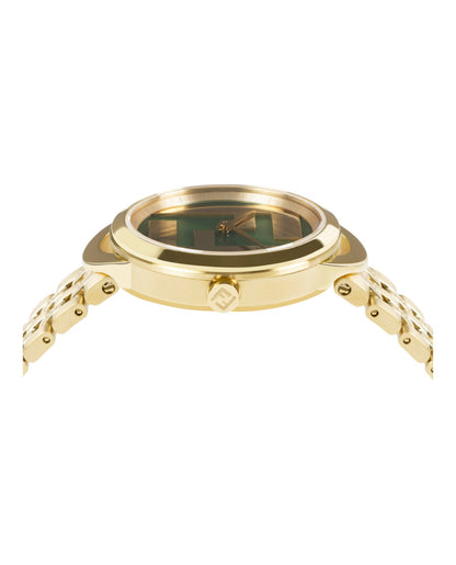Fendi Womens Gold 30mm Bracelet Fashion Watch