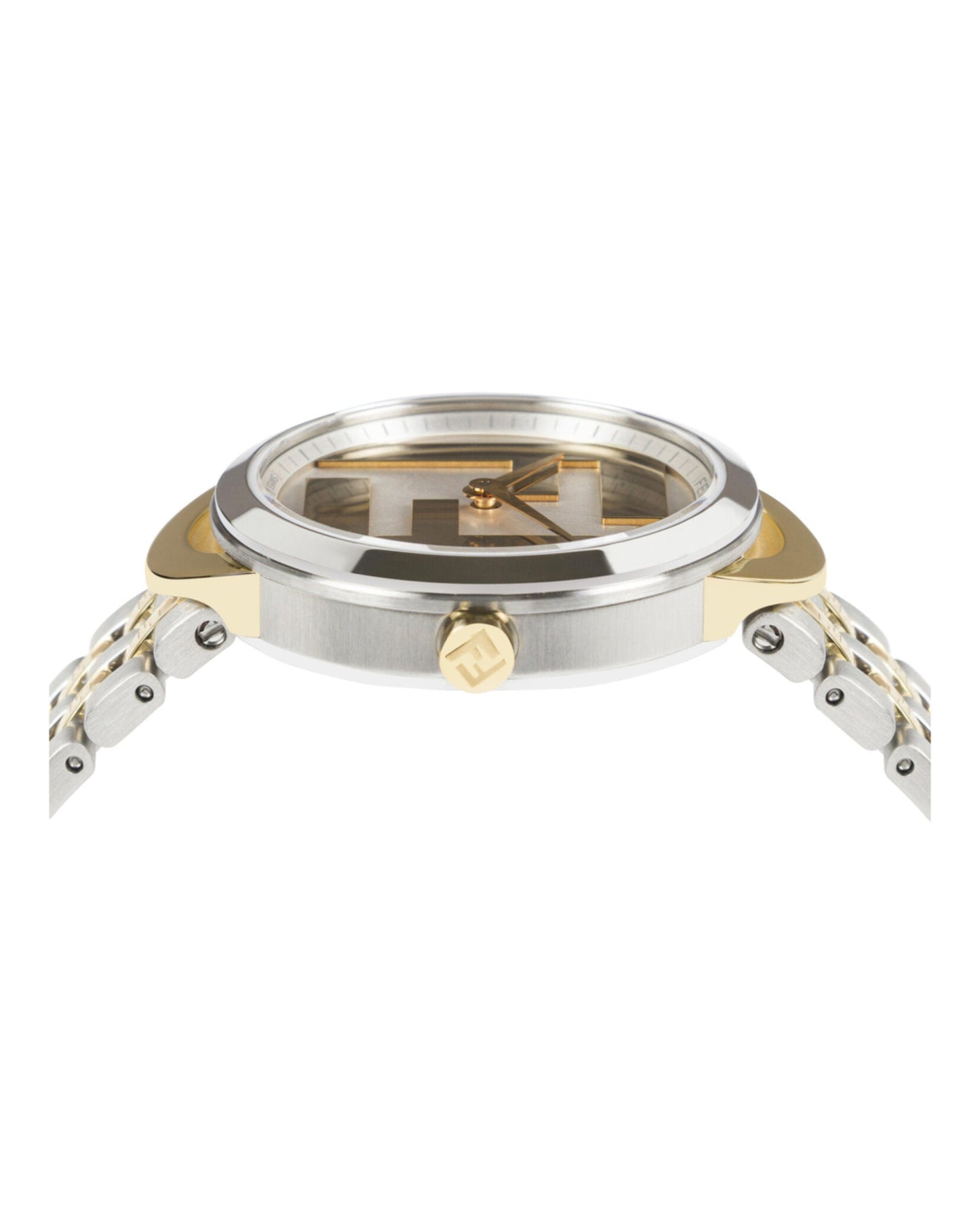 Fendi Womens Two Tone 30mm Bracelet Fashion Watch