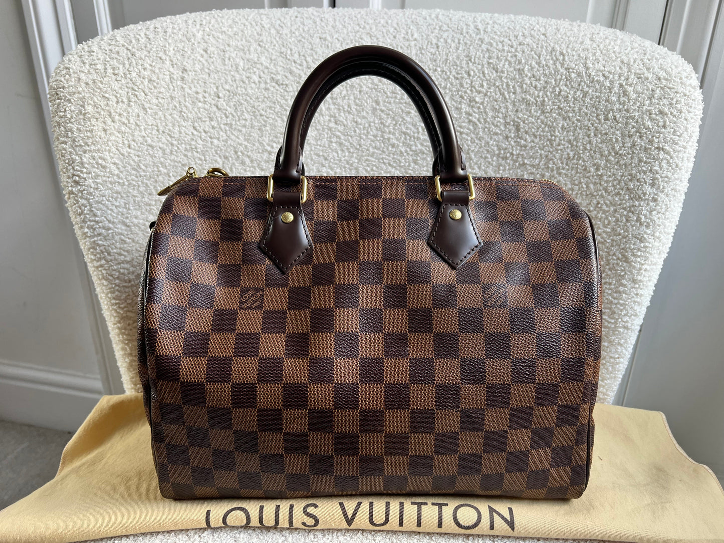 Louis Vuitton Speedy Bandouliere 30 Damier Ebene (RRP £1490)