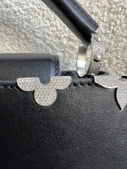 Louis Vuitton Capucines BB in Black with Crystal Flowers (RRP £5350)