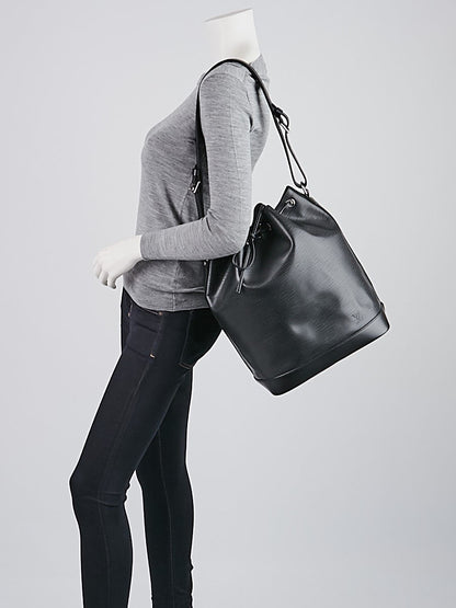 Louis Vuitton Black Epi Noe GM