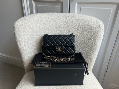 Chanel Mini Rectangular Classic Flap in Black Lambskin (RRP £4,390)