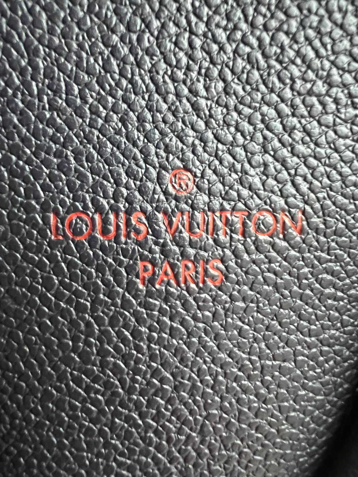 Louis Vuitton V Tote MM Navy Empreinte (RRP £2,390)
