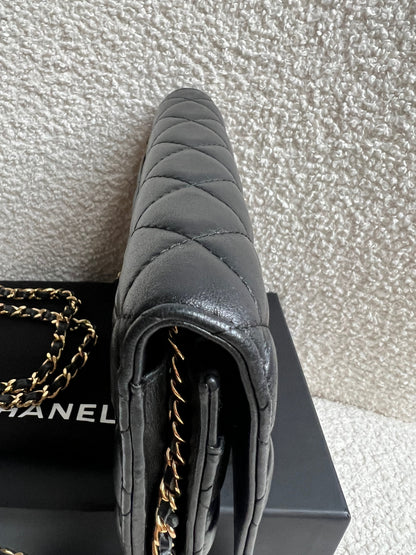 Chanel Wallet on Chain in Black Lambskin Gold Hardware (RRP £2,930)