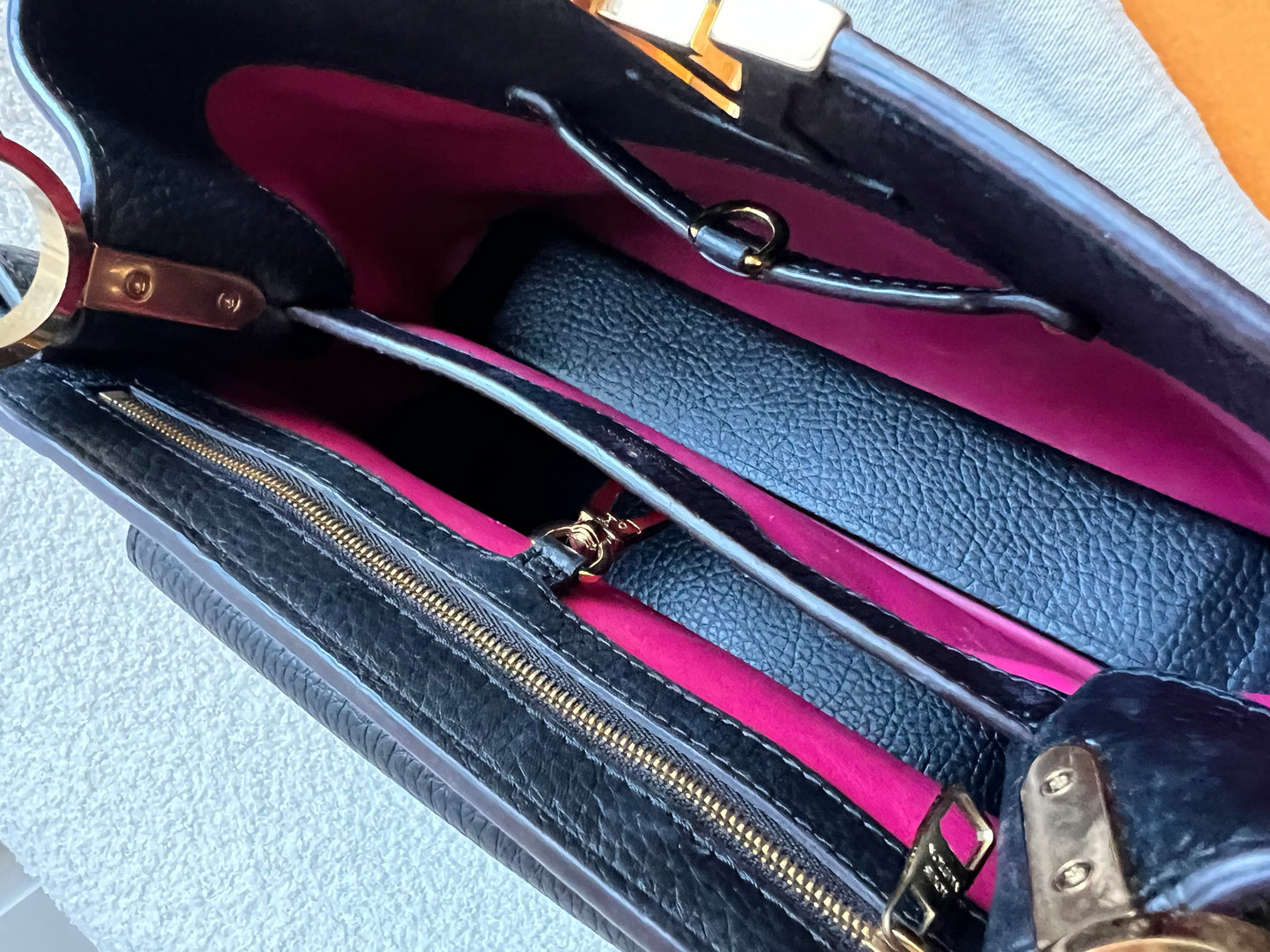 Louis Vuitton Capucines MM Black with Silver Hardware (RRP £4,350)