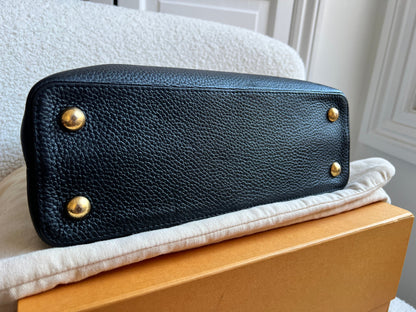 Louis Vuitton Capucines MM Black with Silver Hardware (RRP £4,350)