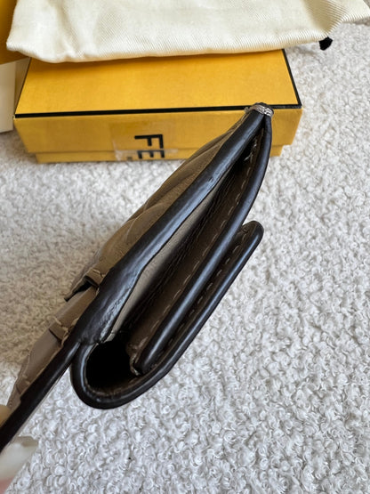 Fendi Grey Baguette Card Holder (RRP £320)