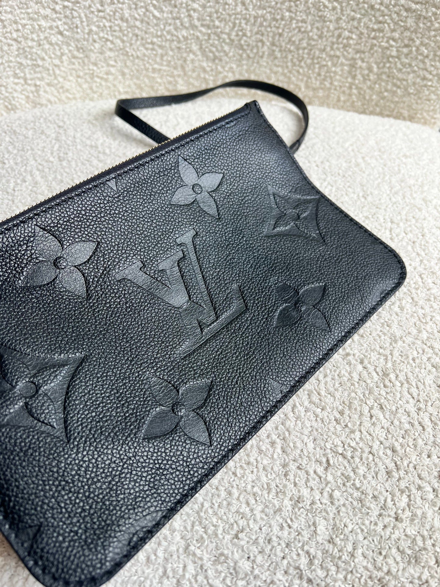 Louis Vuitton Pouch (from Neverfull) Black Empreinte