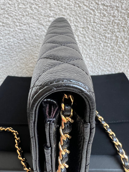 Chanel Black Caviar Wallet on Chain (RRP £2,930)
