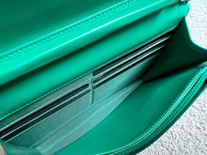 Chanel Turquoise Lambskin Wallet on Chain (RRP £2,930)