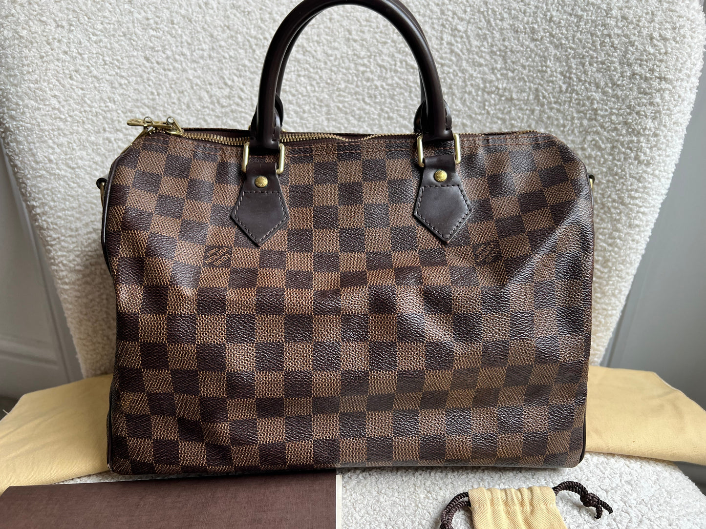 Louis Vuitton Speedy Bandouliere 30 Damier Ebene (RRP £1490)