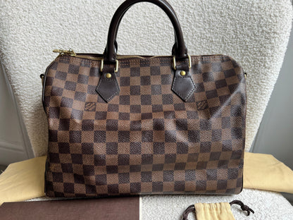 Louis Vuitton Speedy Bandouliere 30 Damier Ebene (RRP £1490)