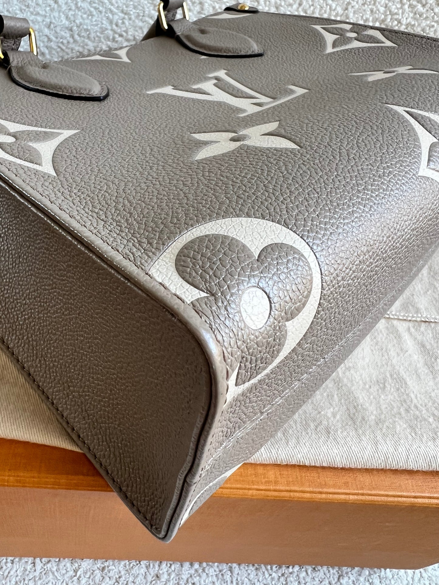 Louis Vuitton On the Go Bicolour PM Empreinte (RRP £2,520)
