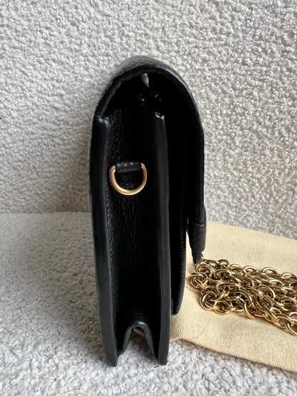 Louis Vuitton Black Empreinte Vavin Chain Wallet (RRP £1430)