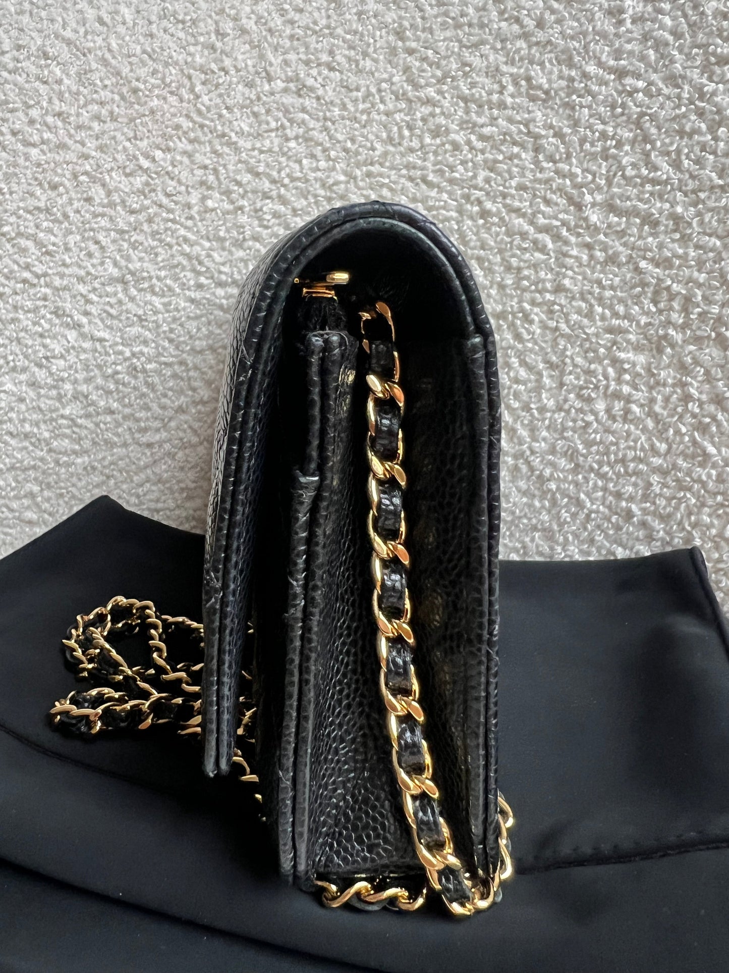 Chanel Black Caviar Wallet on Chain (RRP £2,930)