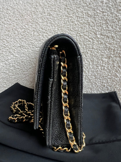 Chanel Black Caviar Wallet on Chain (RRP £2,930)