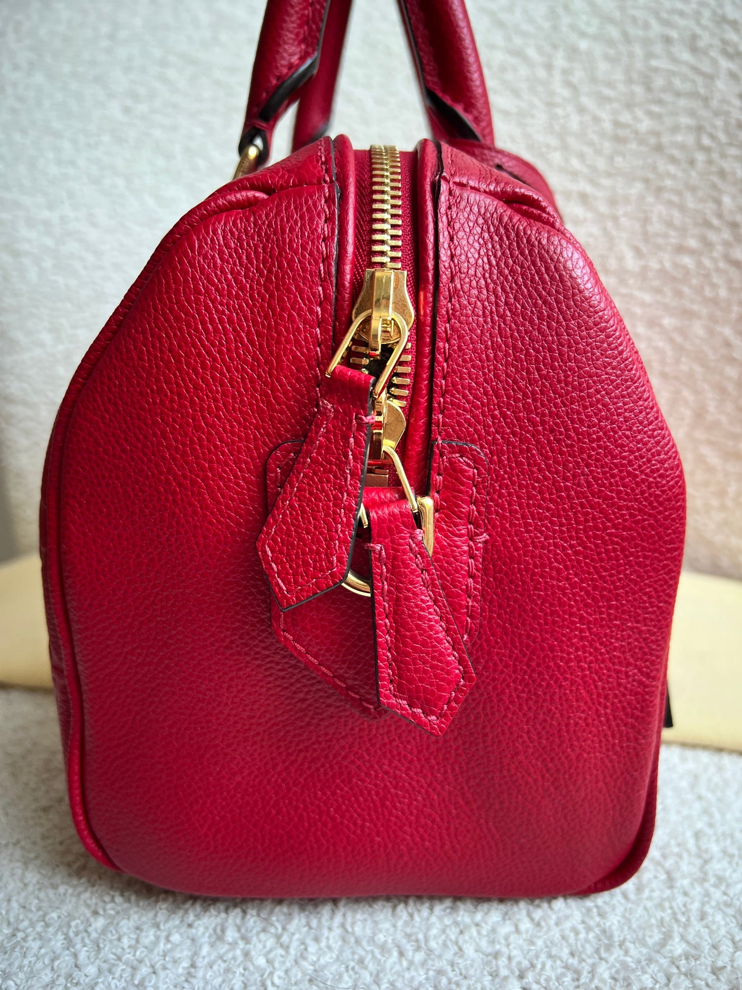 Louis Vuitton Speedy 25 Red Empreinte (RRP £1,840)