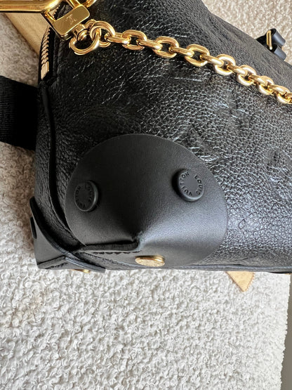 Louis Vuitton Black Empreinte Petite Malle Souple Bag (RRP £2420)