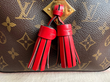 Louis Vuitton Saintonge Monogram Red