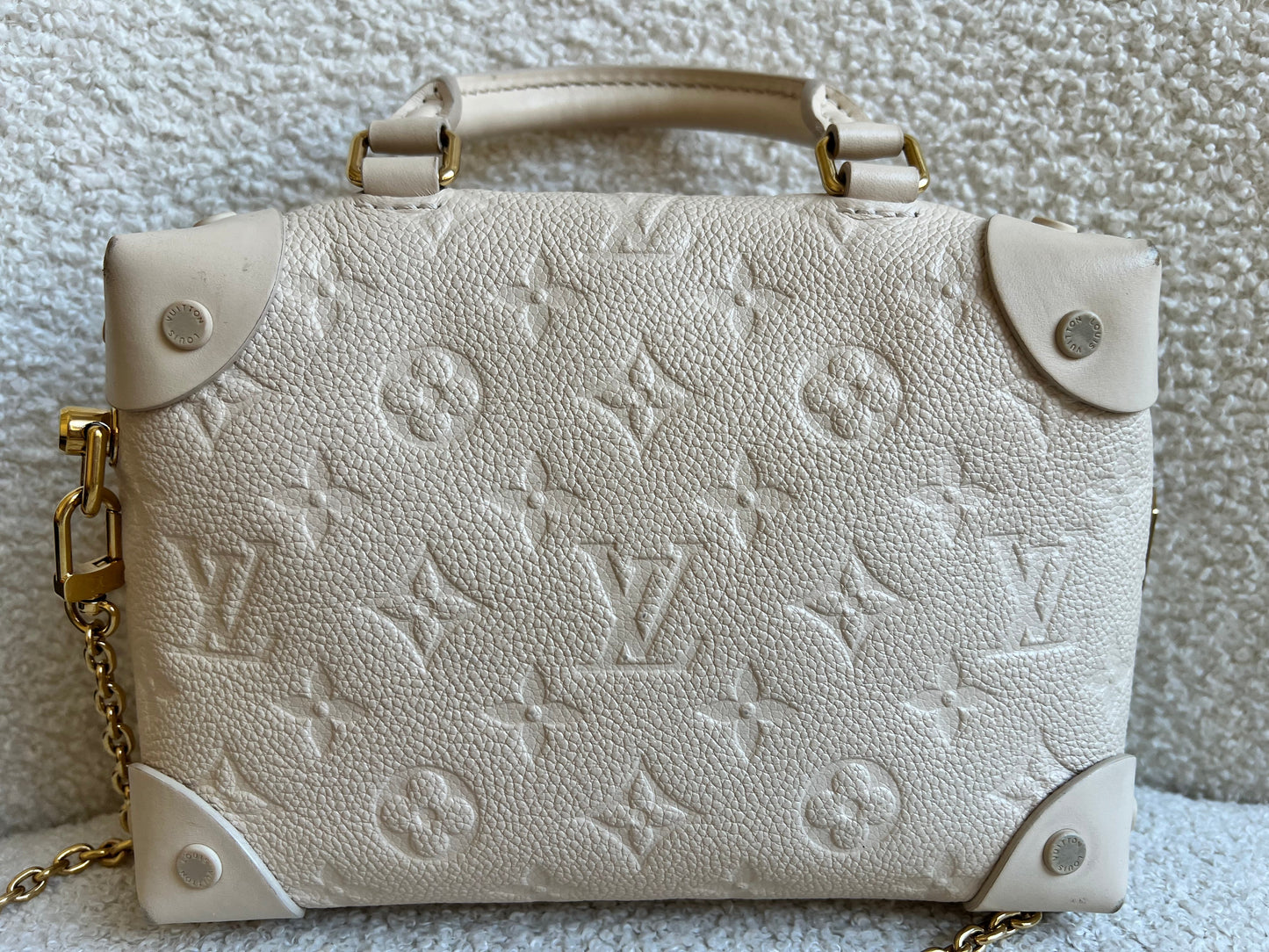 Louis Vuitton Cream Empreinte Petite Malle Souple Bag (RRP £2420)