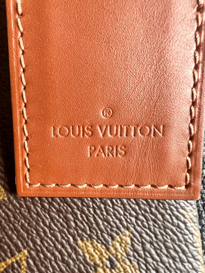 Louis Vuitton V Tote MM Tan and Monogram Canvas (RRP £1,890)