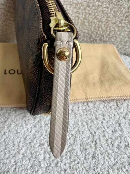 Louis Vuitton Limited Edition Trunks and Locks Mini Pochette Accessoires in Damier Ebene