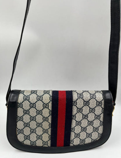Vintage Gucci Canvas Crossbody Bag