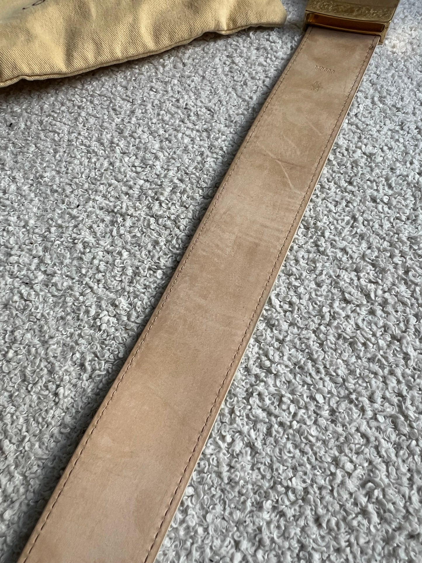 Louis Vuitton Initials Belt Damier Azur Size 85