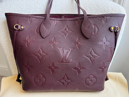 Louis Vuitton Neverfull MM Wine Empreinte (RRP £1,970)