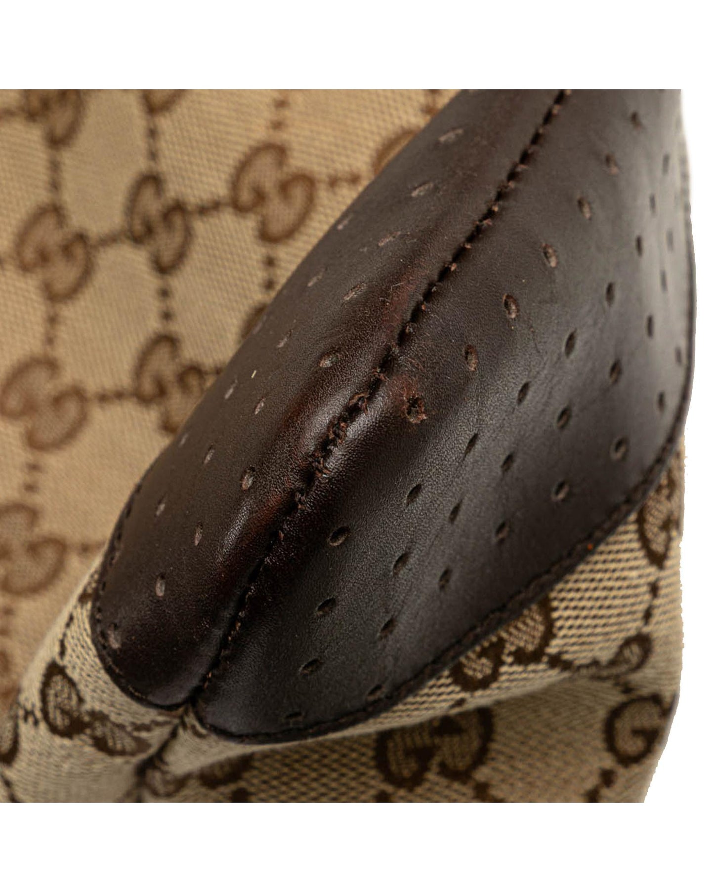 Canvas Crossbody Bag with Leather Trim and Adjustable Strap