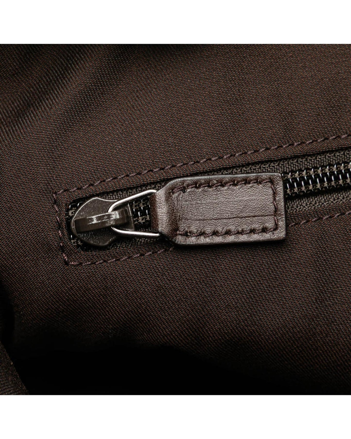 Canvas Crossbody Bag with Leather Trim and Adjustable Strap