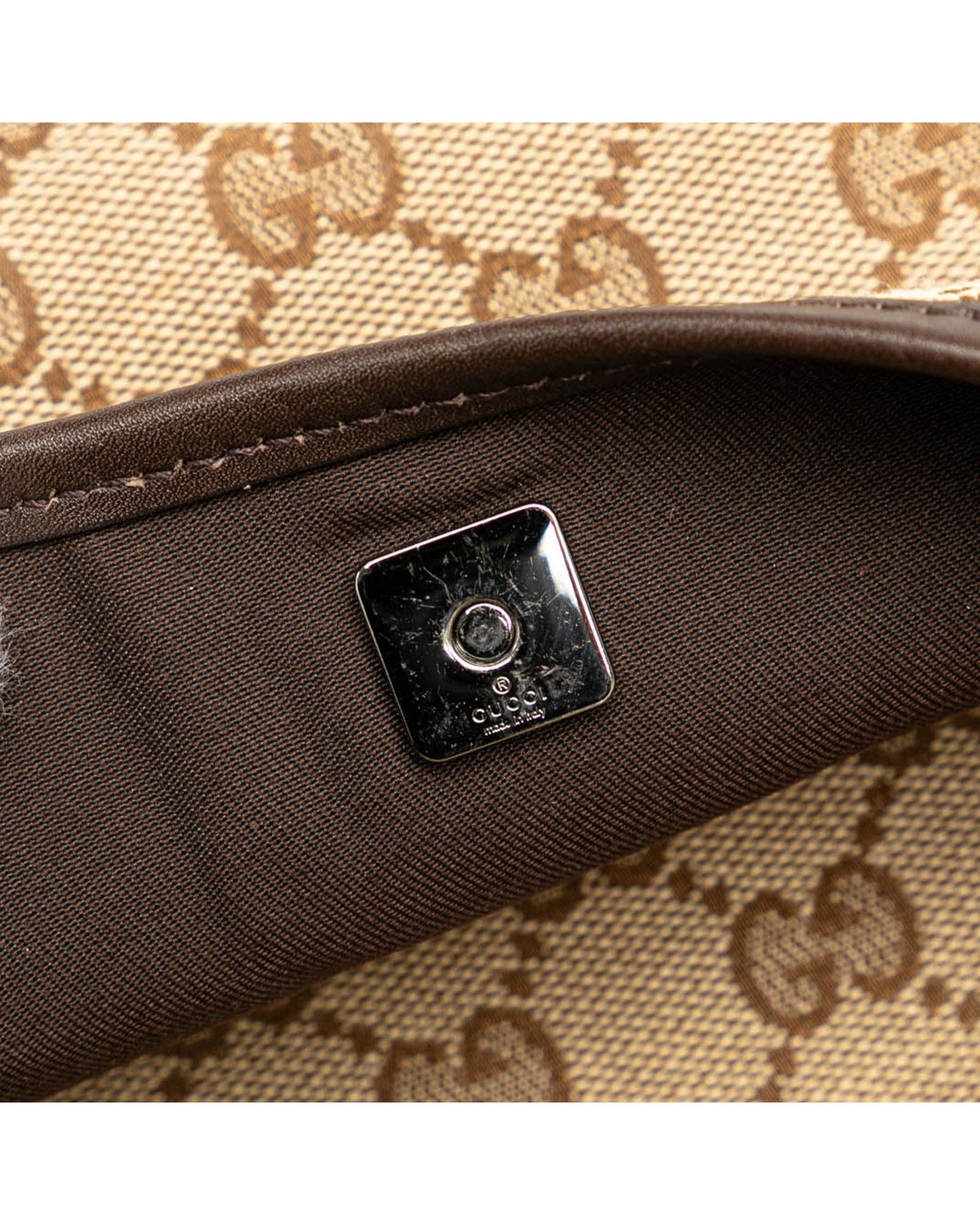 Canvas Crossbody Bag with Leather Trim and Adjustable Strap