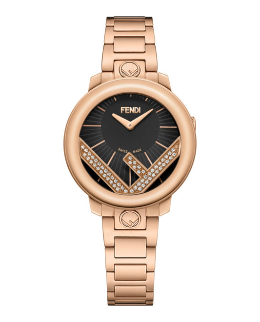 Fendi Womens Rose Gold 36mm Bracelet Fashion Watch