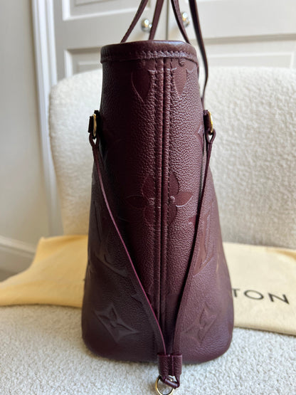 Louis Vuitton Neverfull MM Wine Empreinte (RRP £1,970)