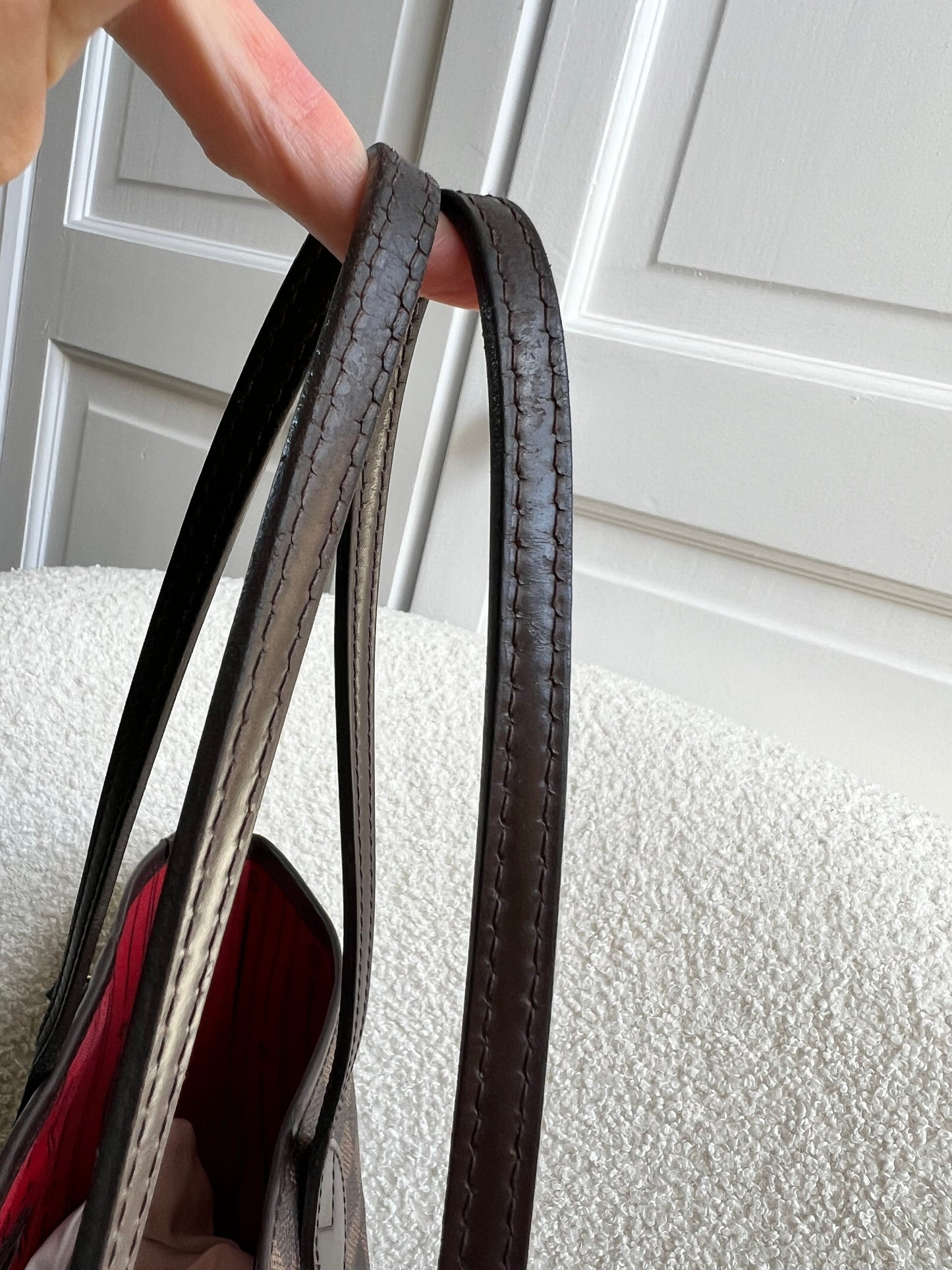 Louis Vuitton Neverfull MM Damier Ebene Cherry Interior (RRP £1,430)