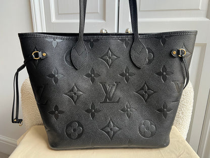 Louis Vuitton Neverfull MM Black Empreinte (RRP £2,010)