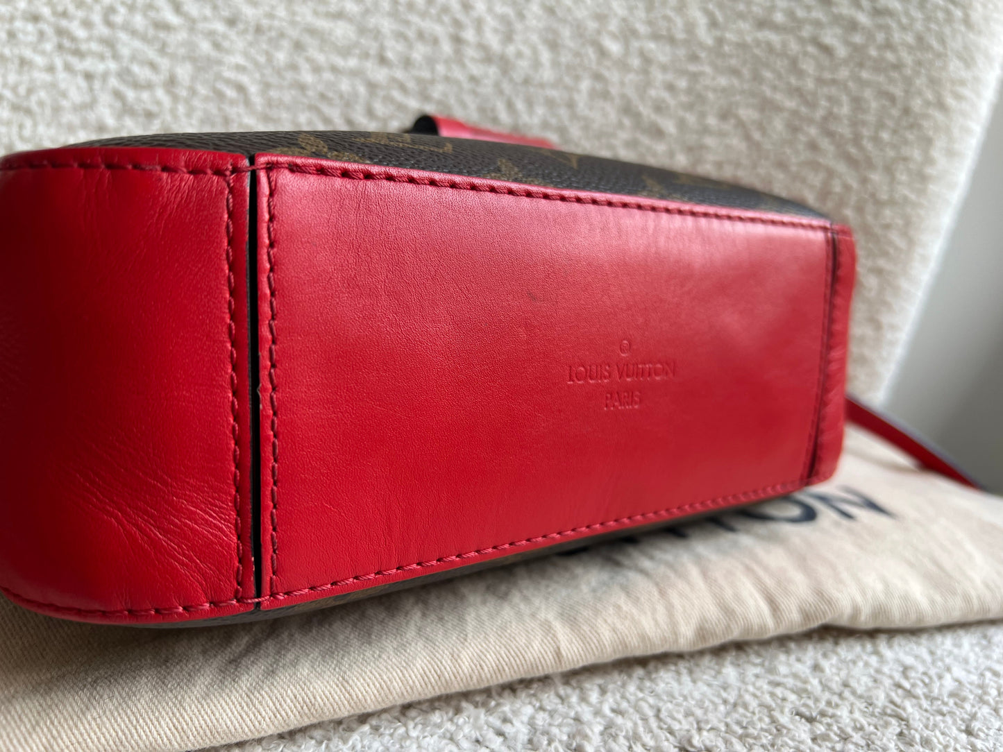 Louis Vuitton Saintonge Monogram Red