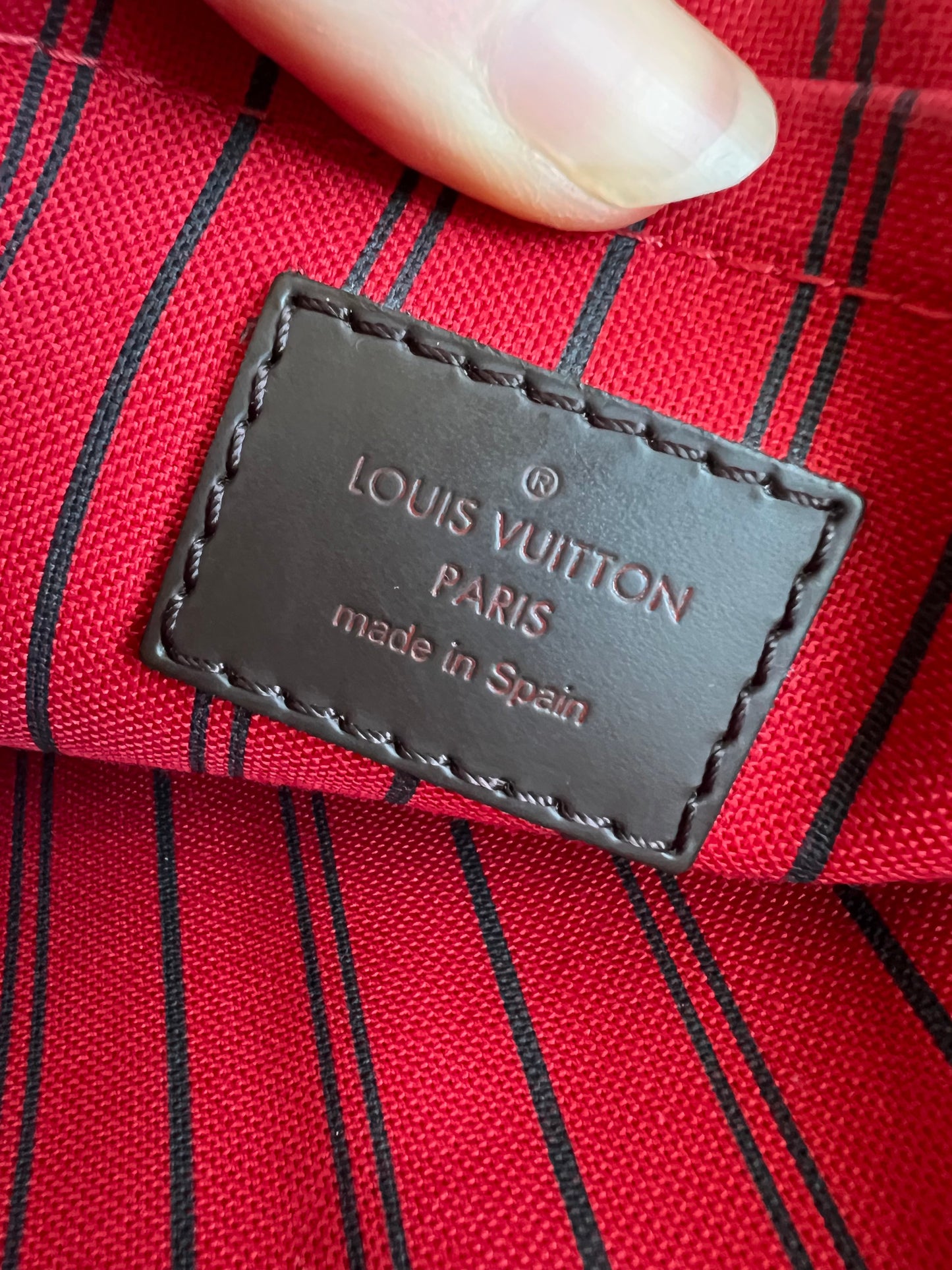Louis Vuitton Pouch (from Neverfull) in Damier Ebene
