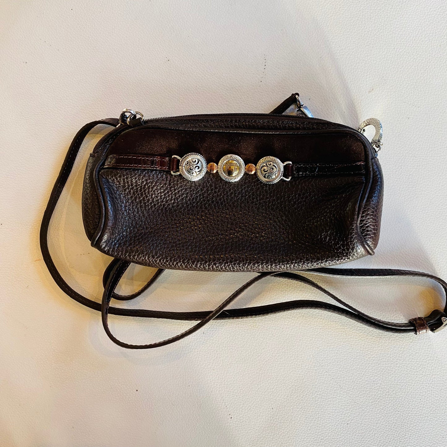 BRIGHTON Crossbody Brown Leather NWT