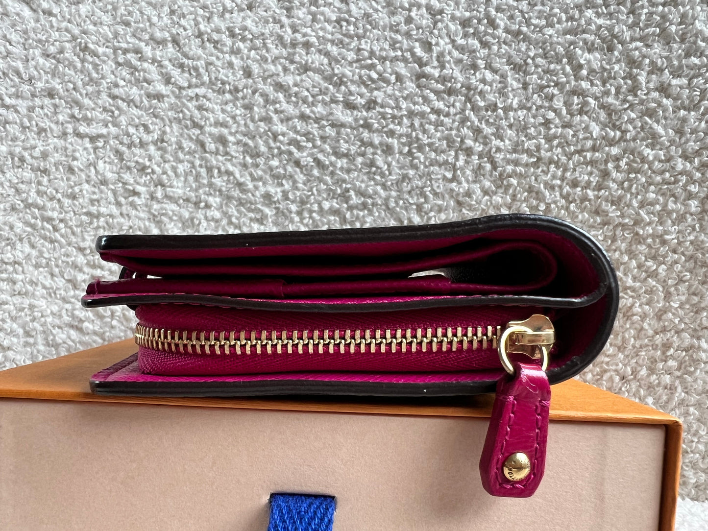 Louis Vuitton Perforated Monogram Fuchsia Compact Wallet