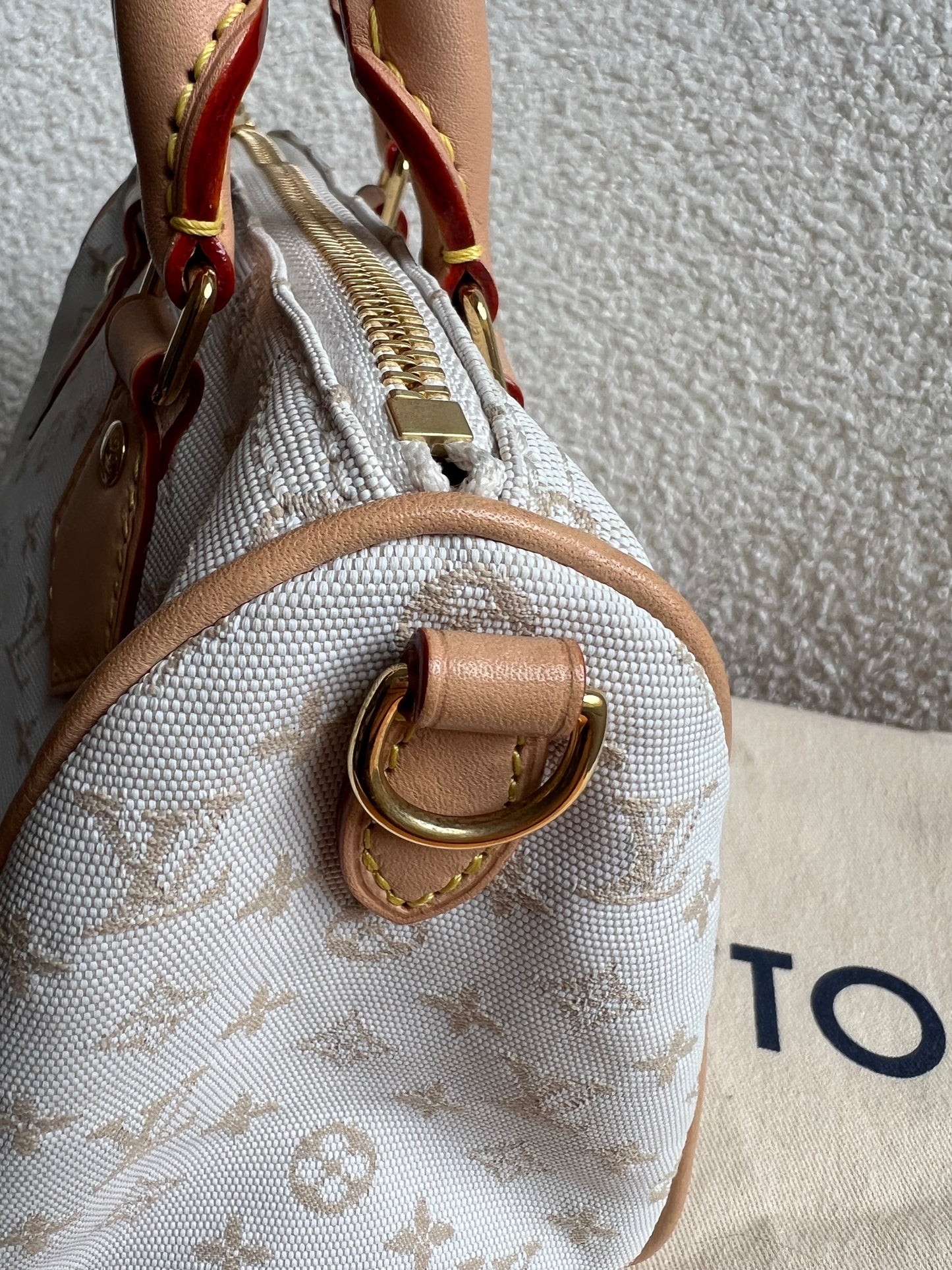 Louis Vuitton Speedy Bandouliere 20 Mastic Cream (£2420)