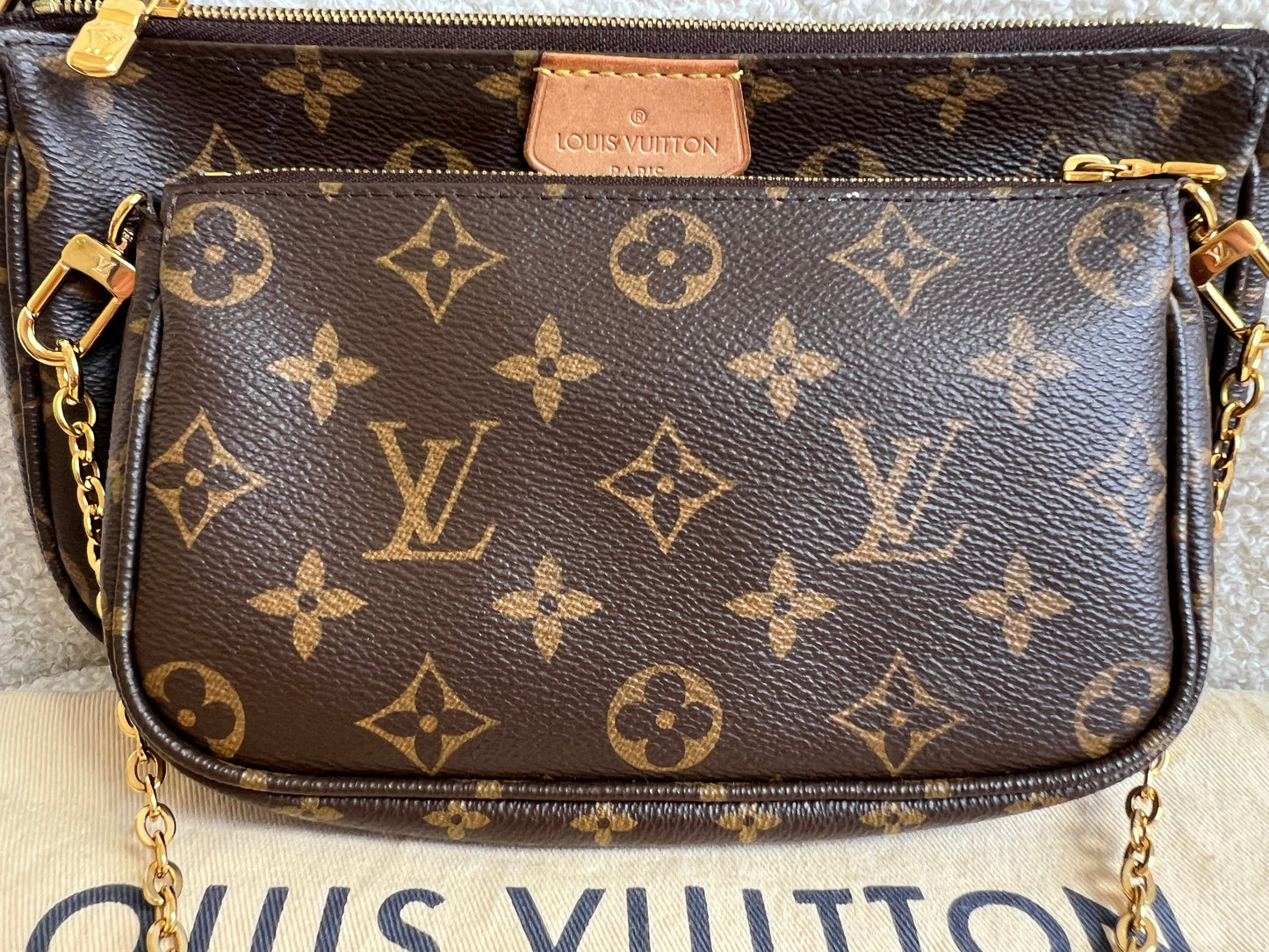 Louis Vuitton Multi Pochette Accessoires Khaki (RRP £2070)